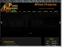 Tablet Screenshot of fourpinesfirearms.com